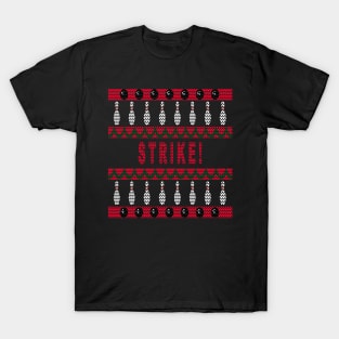 Bowling - Ugly Christmas Sweater T-Shirt